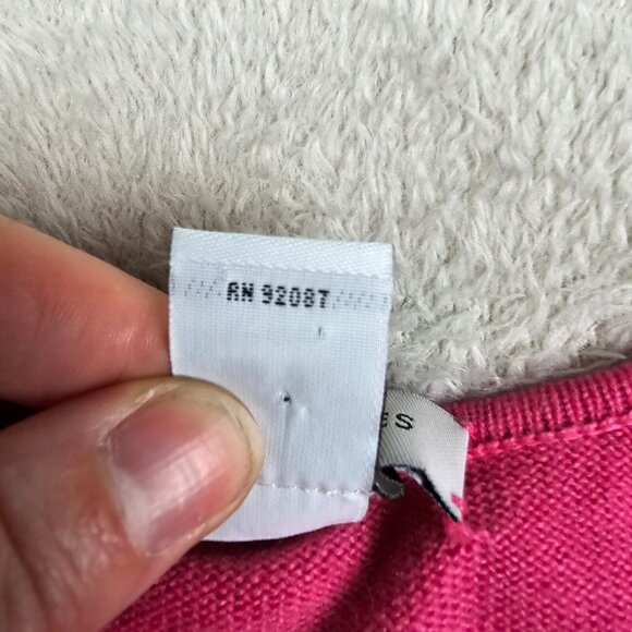Real Clothes Cardigan Womens Small Pink Silk Cashmere Sweater Career Office Saks - Picture 7 of 10
